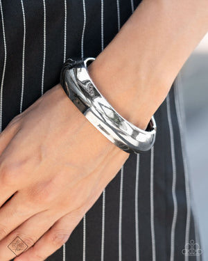 Paparazzi - Rainy Refulgence - Silver Bracelet - October 2024 Fashion Fix