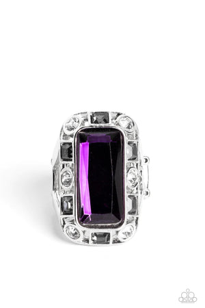 Paparazzi - Radiant Rhinestone - Purple Ring