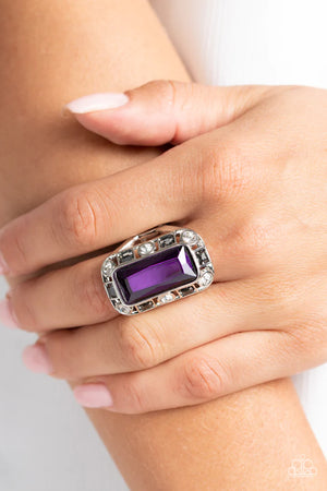 Paparazzi - Radiant Rhinestone - Purple Ring