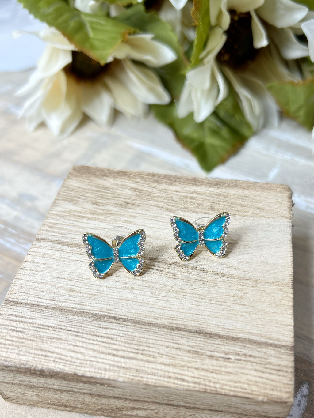 Blue Butterfly Earrings