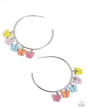 Paparazzi - Bemusing Butterflies - Multi Earrings