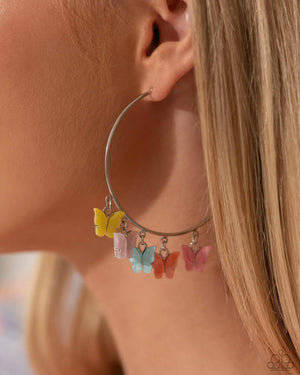 Paparazzi - Bemusing Butterflies - Multi Earrings