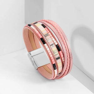 Soulful Stripes - Pink Bracelet