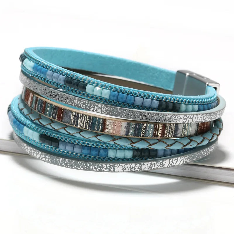 Soulful Stripes - Blue Bracelet