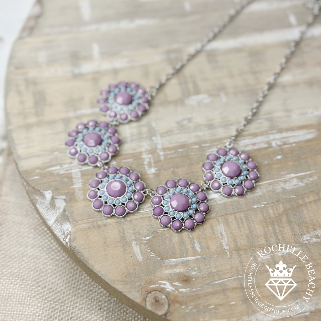 Paparazzi - Floral Fervor - Purple Necklace