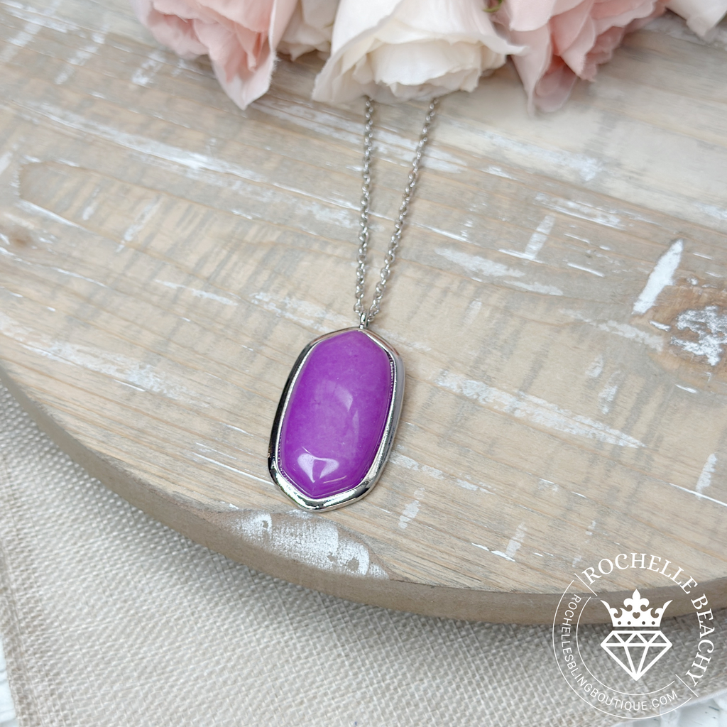 Paparazzi - STYLE in the Stone - Purple Necklace