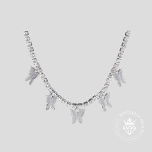 Layered Wings - Silver Necklace