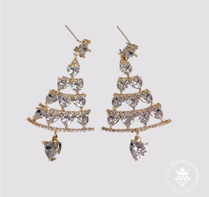 Winter Sparkle Earrings in Gold