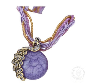 Bohemian Grace Necklace in Purple