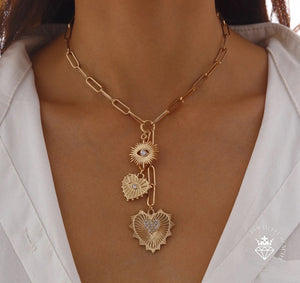 Heart's Echo Necklace in Gold