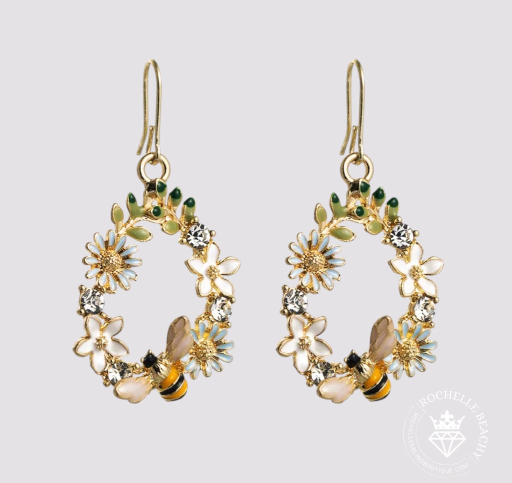 Gilded Floral Earrings