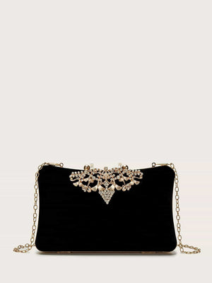 Black Jewel Crossbody Bag