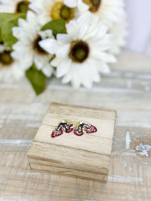 Enchanted Wings  - Red Earrings