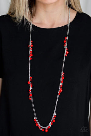 Paparazzi - Miami Mojito - Red Necklace