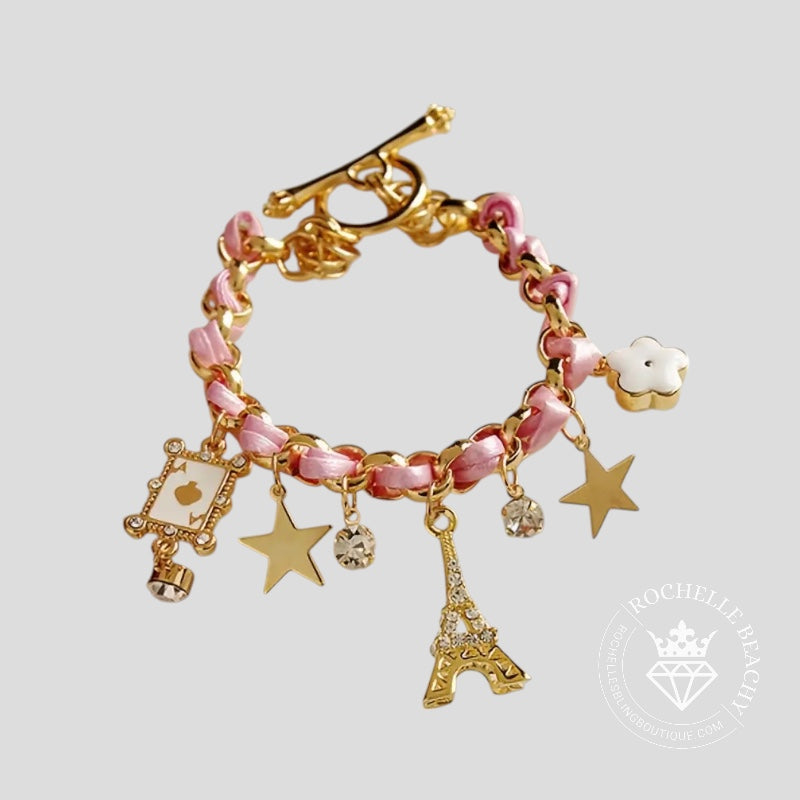 Parisian Romance Bracelet In Pink