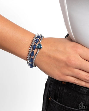 Paparazzi - Druzy Decadence - Blue Bracelet