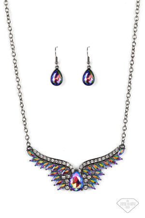 Paparazzi - Smoldering Shimmer - Multi Oil Spill Necklace