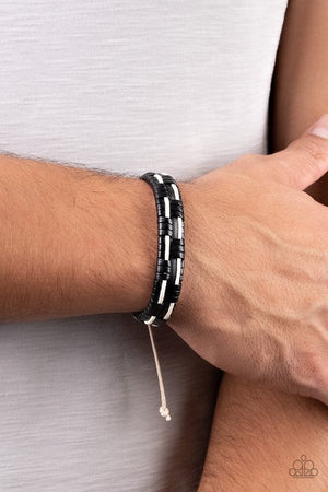 Paparazzi - Solo Escapade - Black Bracelet