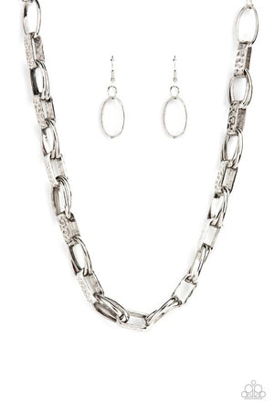 Paparazzi - Motley In Motion - Silver Necklace