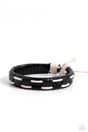 Paparazzi - Solo Escapade - Black Bracelet