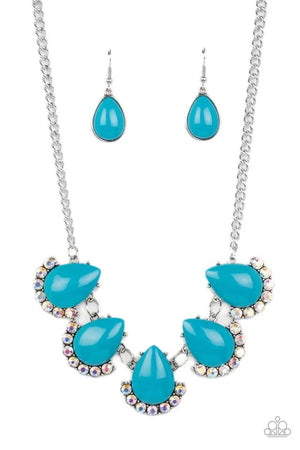 Paparazzi - Ethereal Exaggerations - Blue Necklace