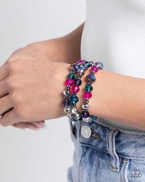 Paparazzi - Stack of GLASS - Multi Bracelet