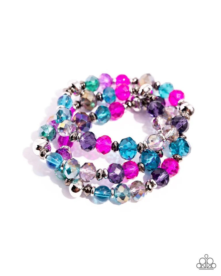 Paparazzi - Stack of GLASS - Multi Bracelet