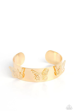 Paparazzi - Magical Mariposas - Gold Bracelet