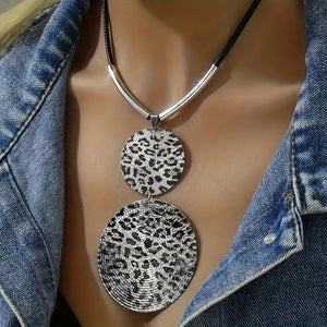 Savanna Chic -  Silver Leopard Necklace