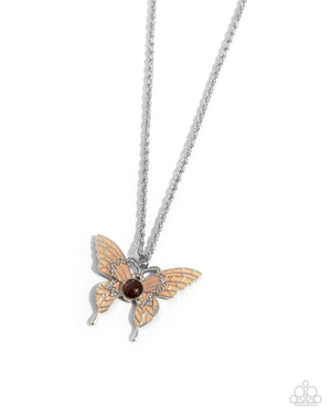 Paparazzi - Showstopping Shuttle - Brown Necklace