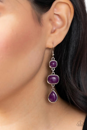 Paparazzi - Fashion Frolic- Purple Earrings