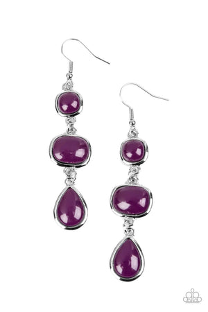 Paparazzi - Fashion Frolic- Purple Earrings