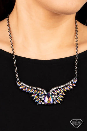 Paparazzi - Smoldering Shimmer - Multi Oil Spill Necklace