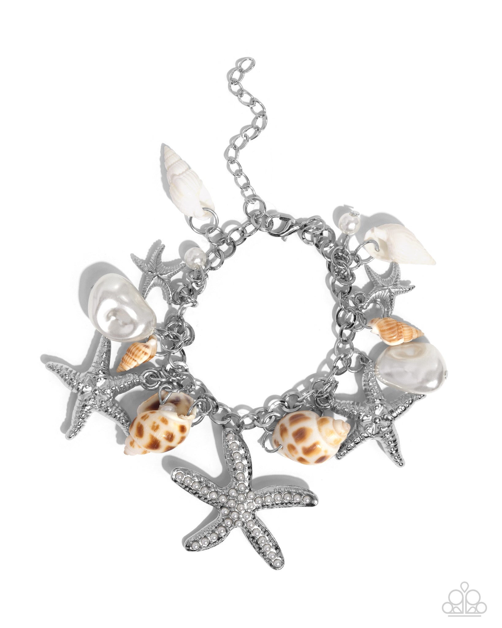 Paparazzi - Seashell Shanty - White Necklace - Seashell Song - White Bracelet