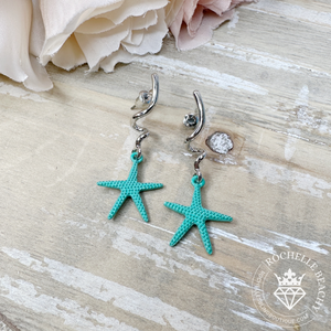 Paparazzi - Written in the STARFISH - Blue Earrings