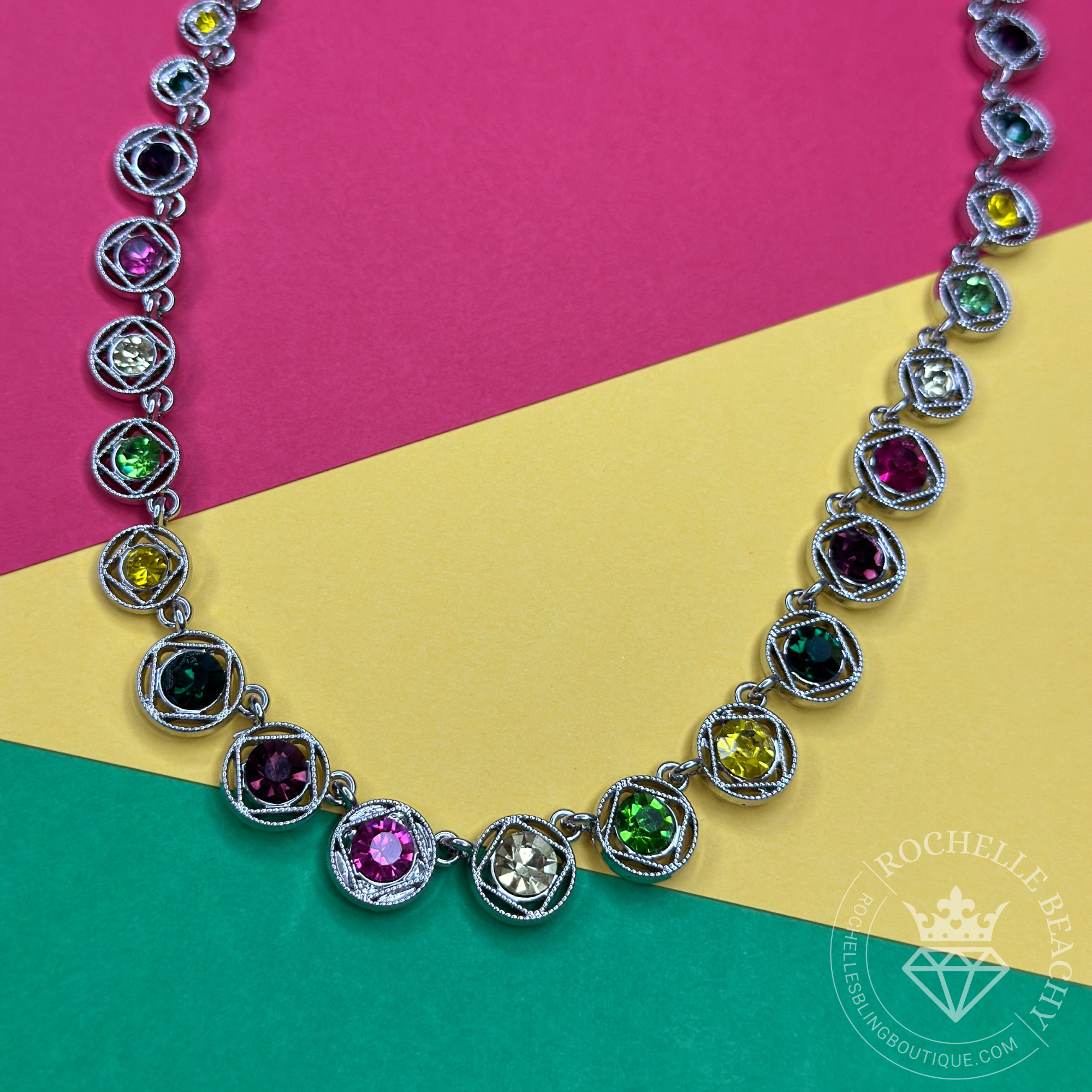 Paparazzi - Kaleidoscope Charm - Multi Necklace