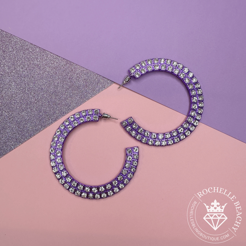 Paparazzi - Flawless Fashion - Purple Earrings