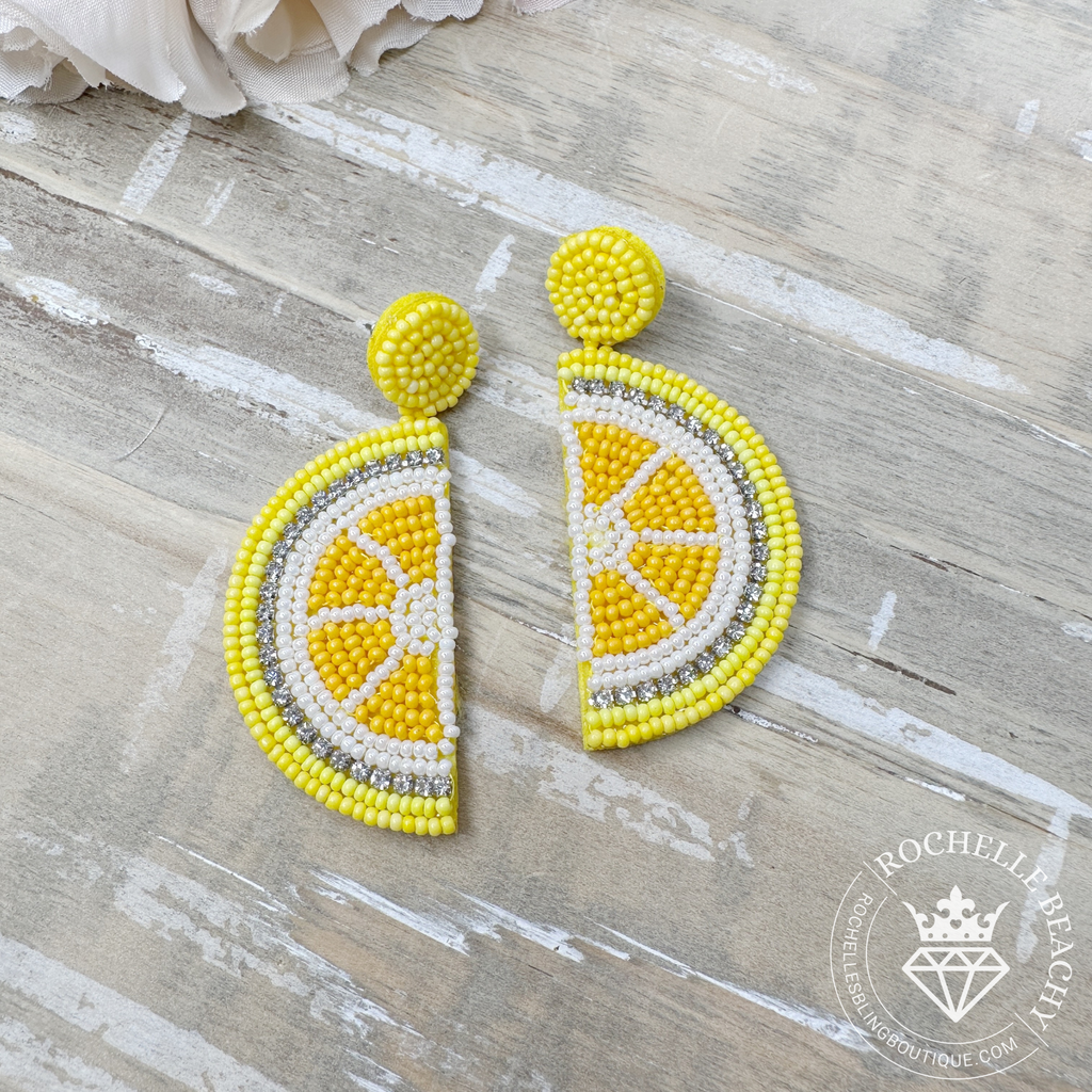 Paparazzi - Lemon Leader - Yellow Earrings