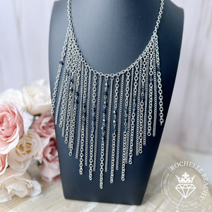 Paparazzi - First Class Fringe - Blue Necklace