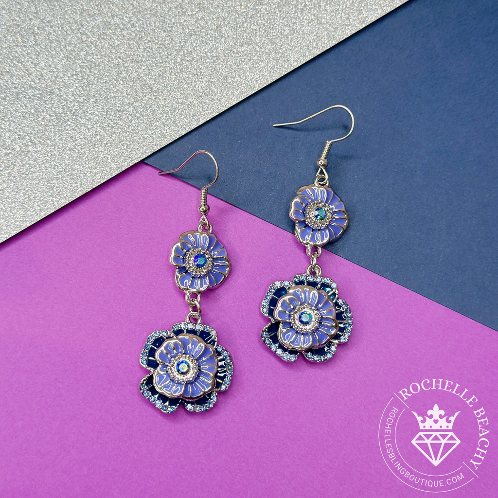 Paparazzi - Intricate Impression - Blue Earrings