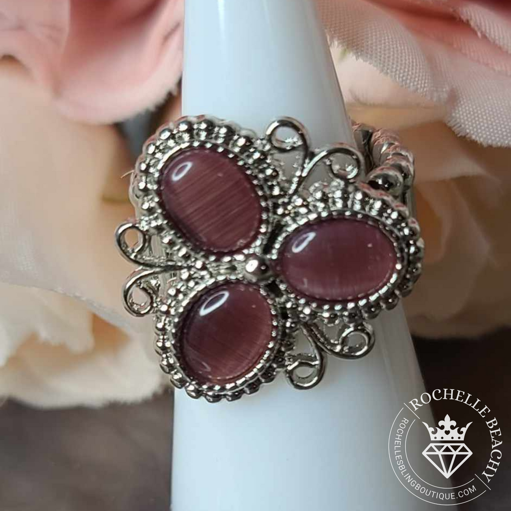 Paparazzi - Bewitched Blossoms - Purple Ring