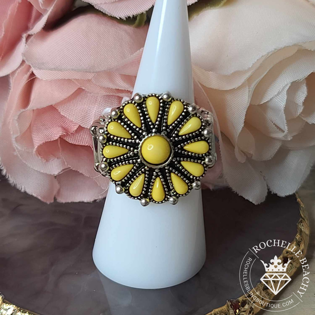 Paparazzi - Poppy Pop-tastic - Yellow Ring