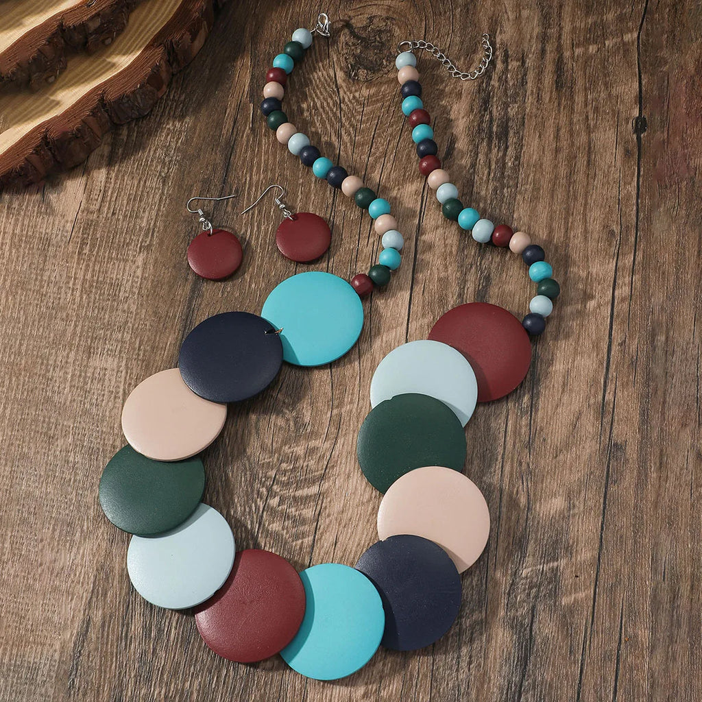 Timeless Tones - Multi Necklace & Earrings Set
