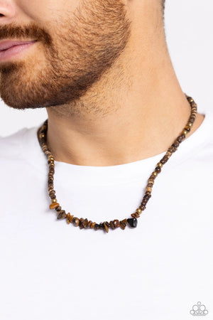 Paparazzi - Wild Woodcutter - Brass Necklace