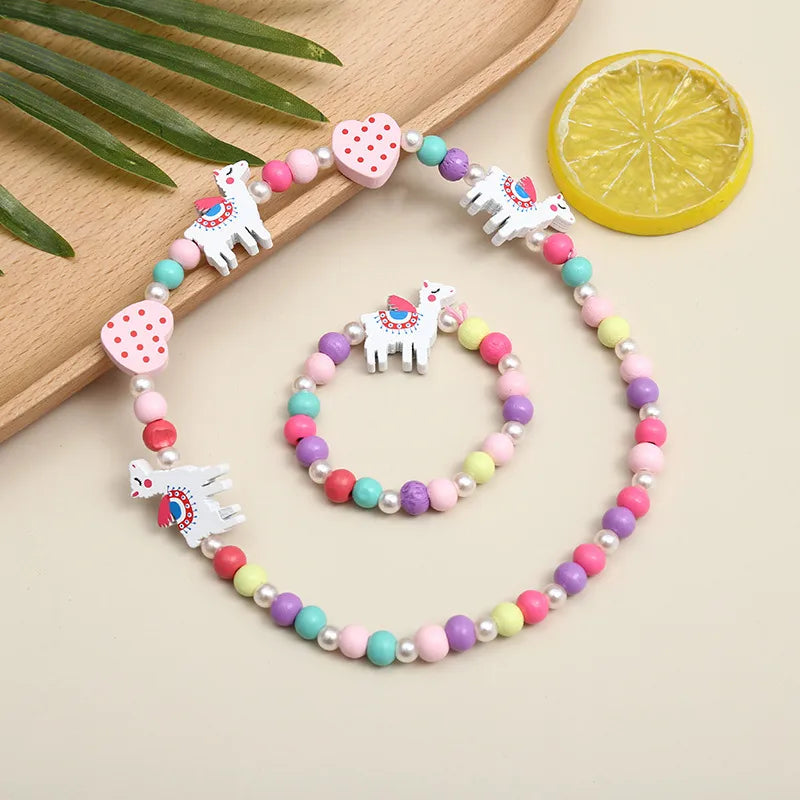 Dreamy Duo - Girls Alpaca Necklace & Bracelet Set