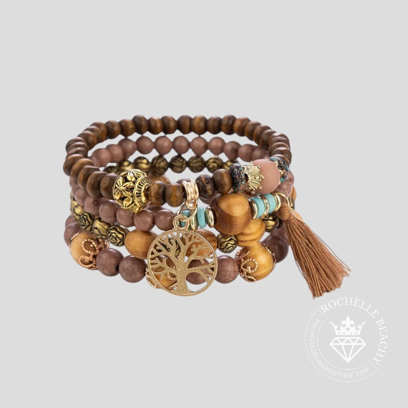 Nature's Layers - Brown Bracelet