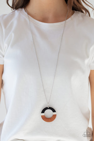 Paparazzi Accessories - Sail Into The Sunset - Black & Brown Necklace