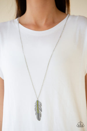 Paparazzi Accessories - Sky Quest - Green & Silver Necklace