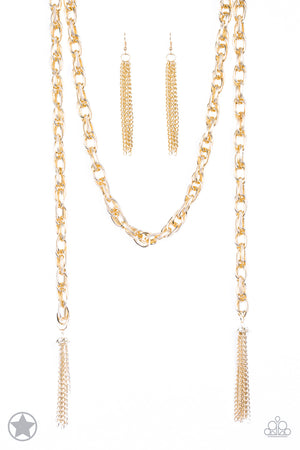 Paparazzi Accessories - SCARFed for Attention - Gold Necklace