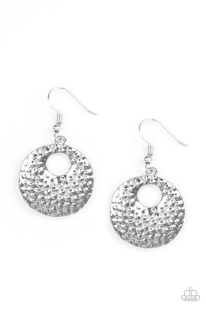 Paparazzi - A Taste For Texture - Silver Earrings